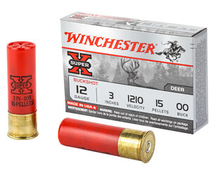 WIN SUPERX 12GA 3" 00BK 15P 5/250