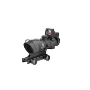 ACOG BAC RIFLESCOPE W/ RMR - MATTE, 4X32MM, .223 BDC RED CHEVRON RETICLE, LED 3.25 MOA RED DOT