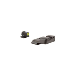 HD XR NIGHT SIGHTS - S&W M&P/SD9/SD40, FRONT YELLOW OUTLINE/GREEN TRITIUM, REAR BLACK OUTLINE/GREEN TRITIUM