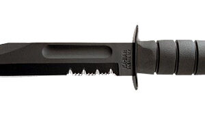 KBAR FIGHTING KNF 7" W/SHTH BLK SER