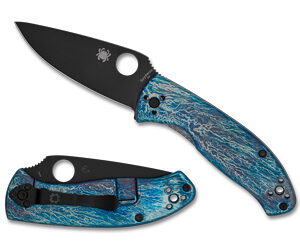 SPYDERCO TENACIOUS TI DISRY BLK/BLU