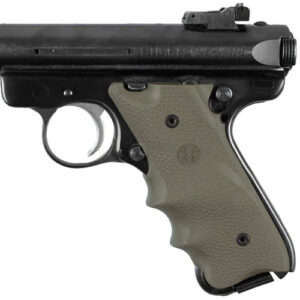 RUGER MK II / MK III RUBBER GRIP WITH FINGER GROOVES - OD GREEN