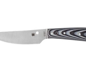 SPYDERCO BOW RIVER G-10 BLK/WHITE