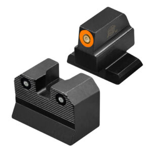 R3D 2.0 SUPPRESSOR HEIGHT NIGHT SIGHTS - BLACK, HK VP9 OR, FRONT ORANGE CIRCLE