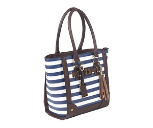 BULLDOG TOTE PURSE NAVY