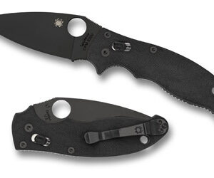 SPYDERCO MANIX 2 BLACK BLADE 3.375"