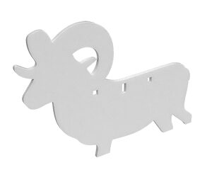 B/C AR500 3/8" SILHOUETTE RAM WHT